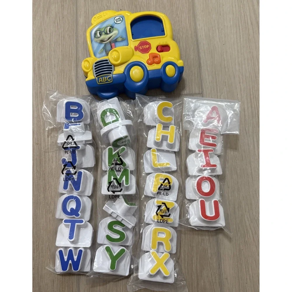 Leap Frog Fridge Phonics Bus Magnetic Letter Set 26 Letters Complete Tested